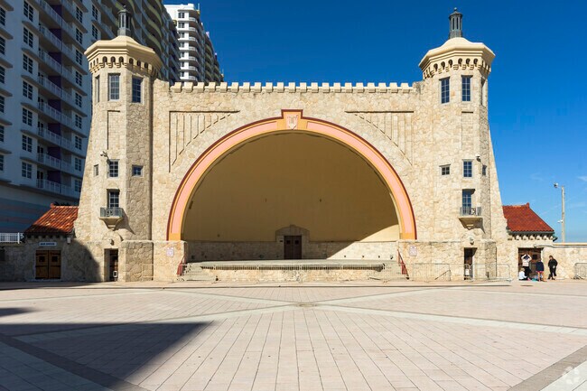 The historic Bandshell in Daytona Beach is home to concerts and events.