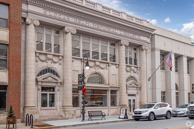 Shetland readers can visit the Woodford County Library in downtown Versailles.