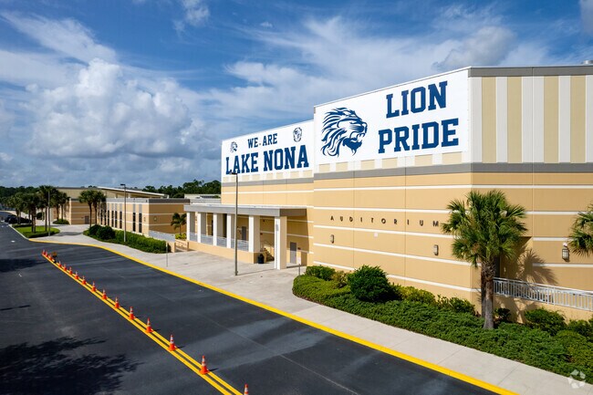 Lake Nona High School is a highly rated 8-12 public school with around 3900 students.