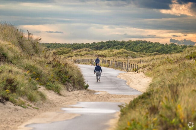 After the rain at Horseneck Beach, nothing is nicer than a stroll through the dunes.