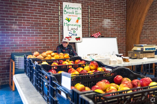 Get fresh, organic produce at the South Portland Farmers Market near Highland.