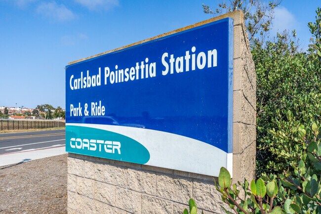 Catch a ride on the Coaster at the Carlsbad Poinsettia stop near Aviara.
