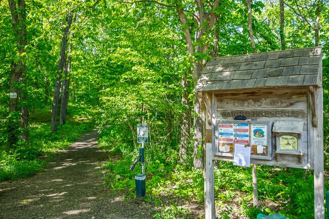 Cherry Hill Nature Preserve has over 160 acres and nearly 2 miles of wooded trails.