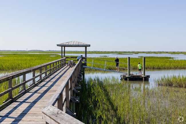You can fish and crab at the Oyster Point community dock in Mount Pleasant.