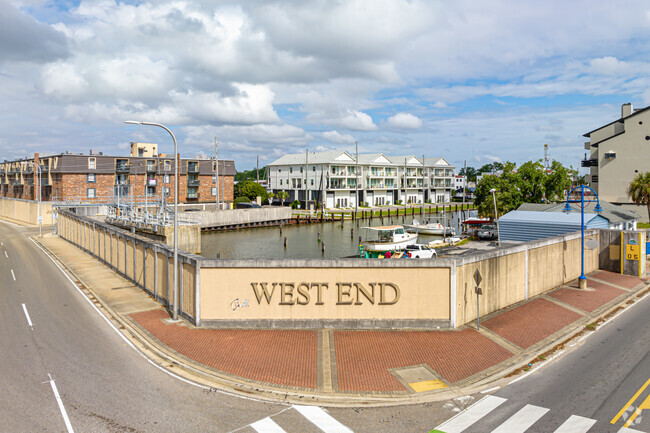 West End offers historic charm and lake access near Veterans Memorial Boulevard.