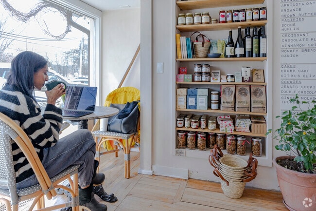 LMNOP Bakery is located right across from the Katonah train station.