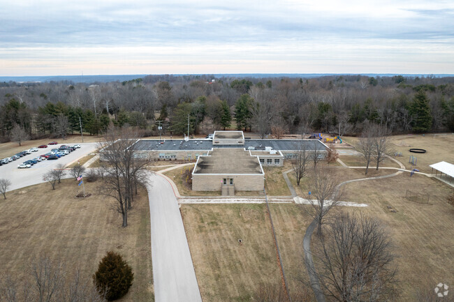 Marlin Elementary is secluded from homes and shops.
