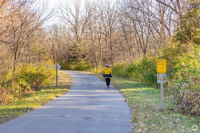 Cedar Valley Nature Trail is popular for walking and biking.