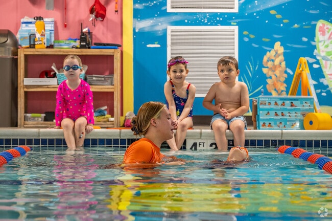 Goldfish Swim School near Laguna Woods offers swim lessons for kids year-round.