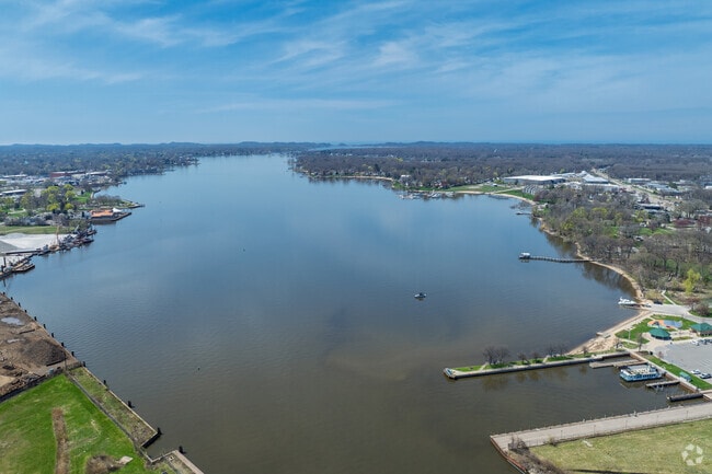 The neighborhood of Beechwood sits on Lake Macatawa and is part of the larger Holland community.
