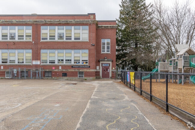 Main Entrance at Chester W Barrows Elementary School.