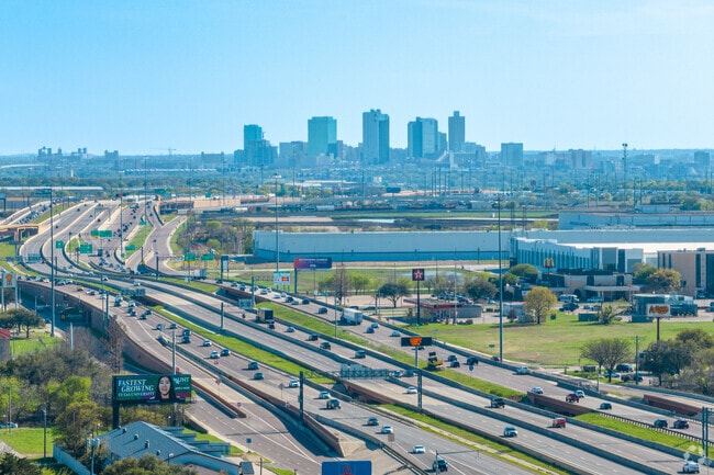 Residents of Blue Mound have easy access getting into Fort Worth.