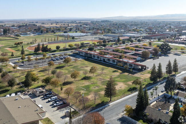 The sports field of Sunset Elementary School in Coalinga.