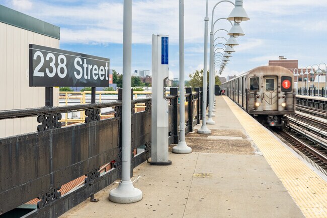 The 1 train offers commuters efficient and frequent service through the length of Manhattan.
