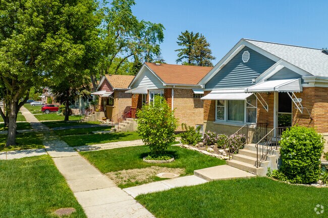 Classic Chicago style bungalow homes are populated throughout Forest View.