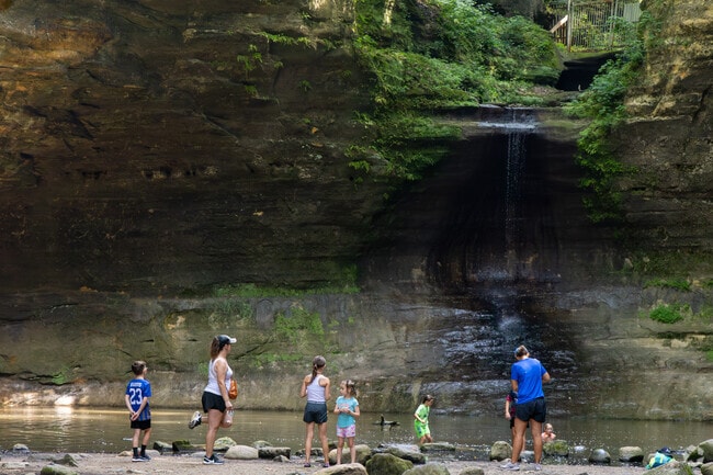 Matthiessen State Park showcases scenic canyons and waterfalls.