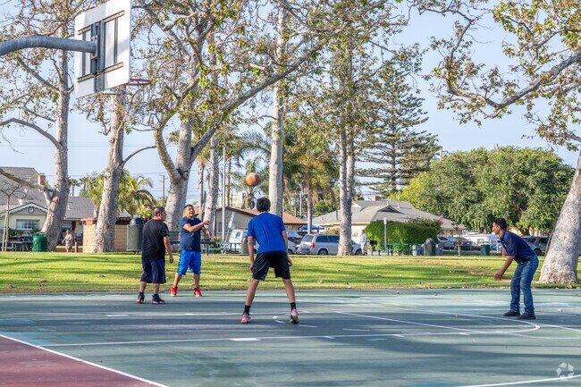 Enjoy a pickup game of Basketball at W. Lathrop Memorial Park.