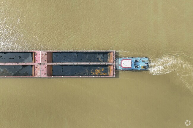 Rosedale South residents can head downtown to watch boats push barges down the Ohio River.