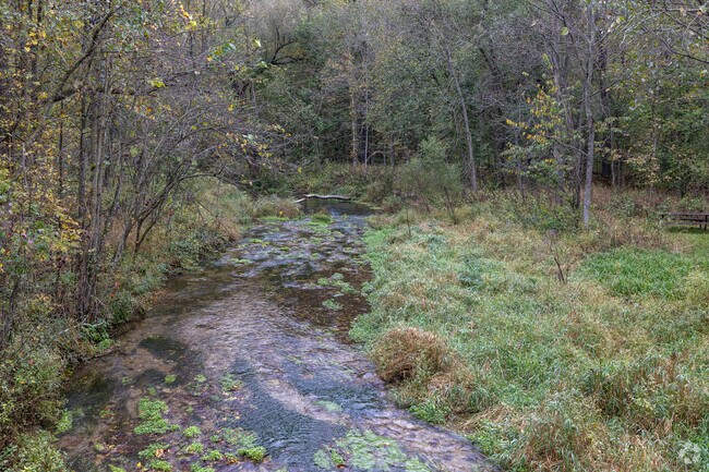 Trout streams run through Beaver Creek Valley State Park near Caledonia.