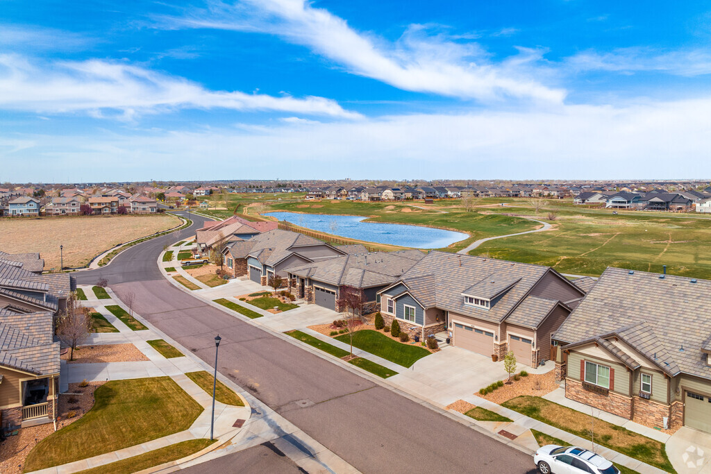 There are many styles of homes available in Highlands at Buffalo Run East.