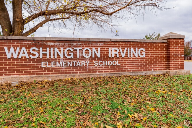 Here is the signage of Washington Irving Elementary School.