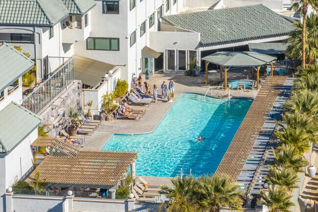 Relax and rejuvenate in the healing hot springs of Desert Hot Springs.