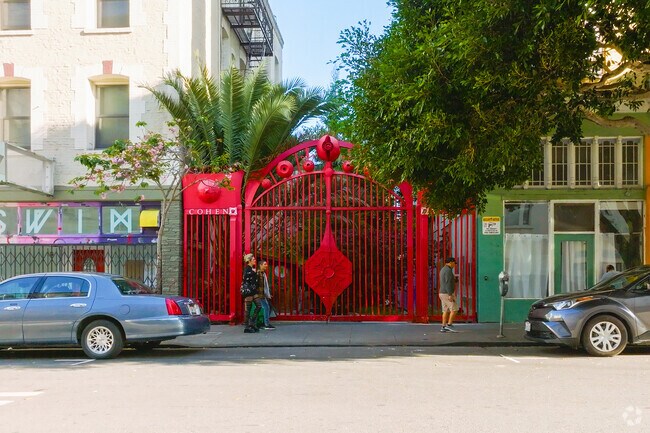 The Tenderloin National Forest is a somewhat sarcastically named park in the middle of downtown.