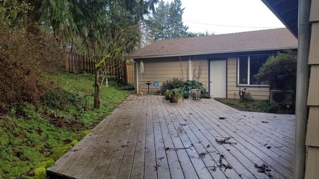 Outside shared patio/deck
