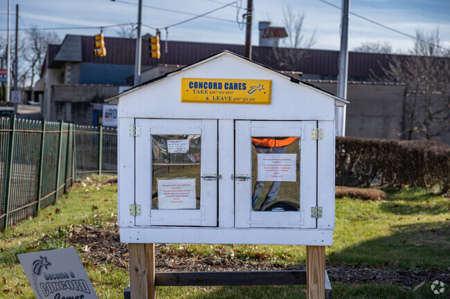 Pittsburgh Concord K-5 gives back to the local community like with this giving station.