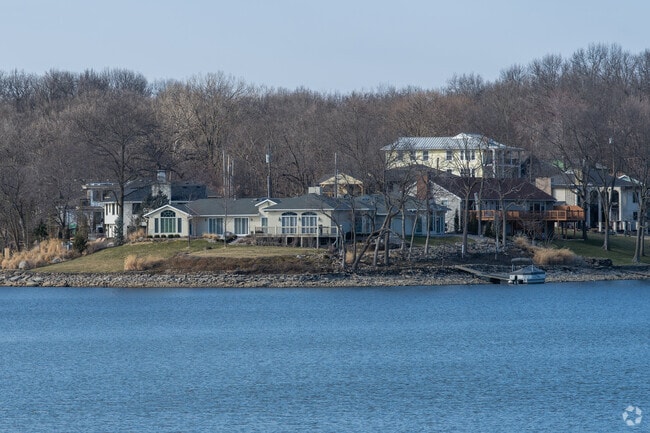 Lake views are everywhere at the homes of Lake Waukomis.