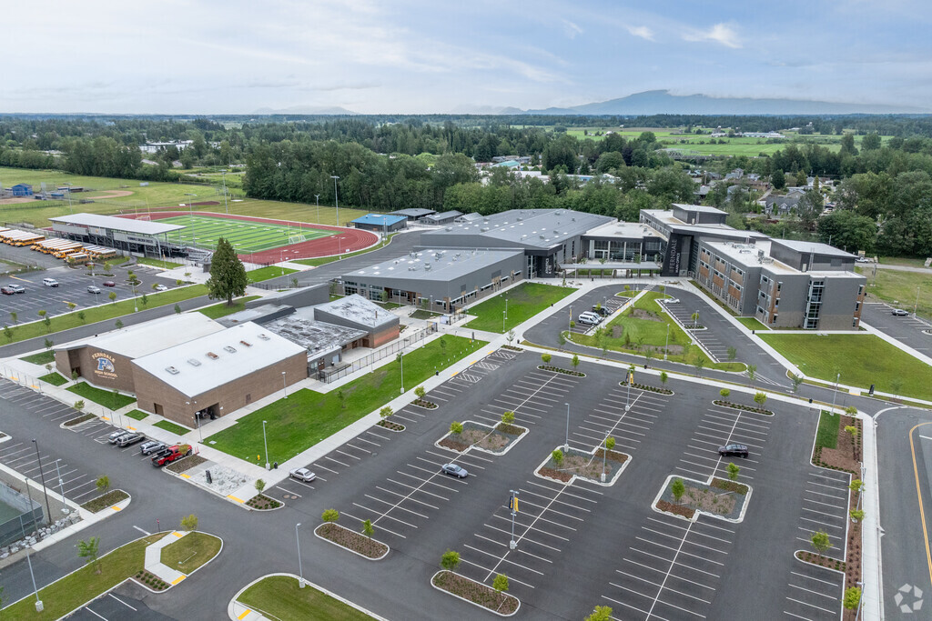 Ferndale High School aerial view