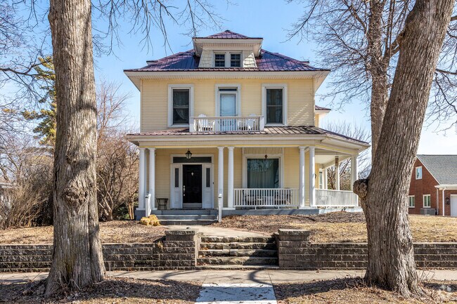 Historic homes surround Downtown Carroll, many of which are over 100 years old.