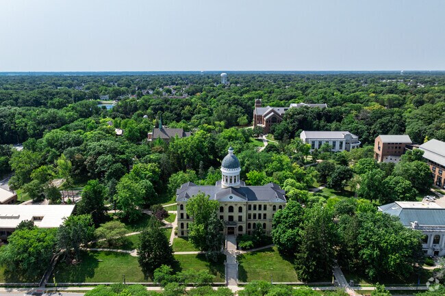 College Circle features Augustana College at the center of the neighborhood.