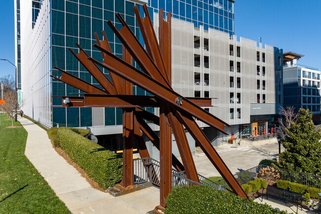 North Hills has sculptures and artistic features throughout Raleigh, NC.