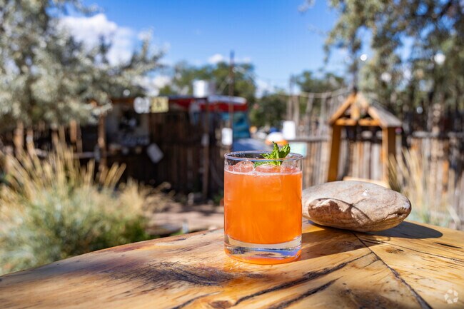 A bourbon smash from the popular Tumbleroot Brewery in Agua Fria.
