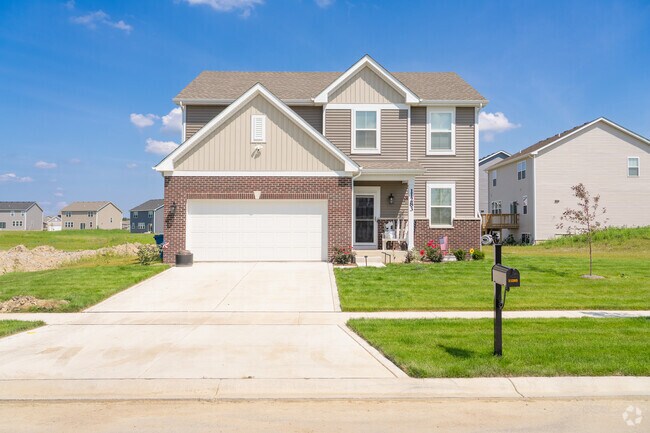 A classic two story home on a quiet residential street.