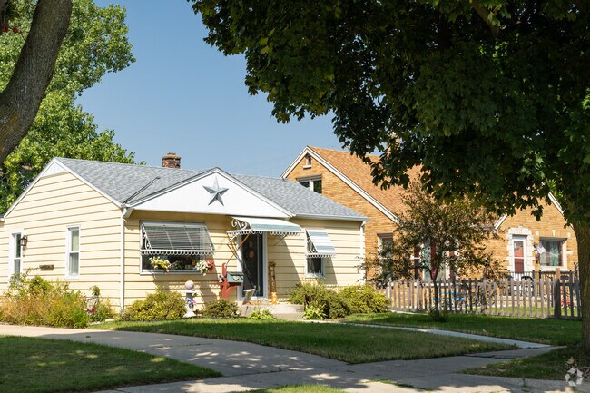 Simple frame homes and cream brick cottages dot the residential landscape within Southpoint.