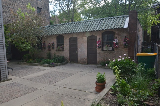 Patio and Garage
