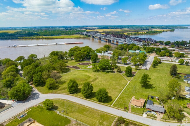 Chickasaw Heritage Park in South Memphis was established to preserve Native American earthmounds