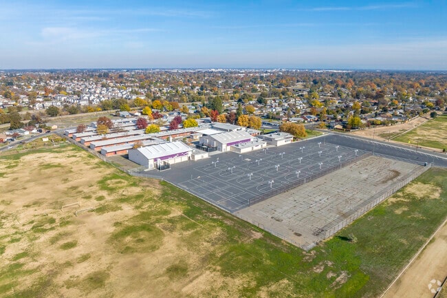 The campus of Martin Luther King Jr. Technology Academy includes modern amenities for students.