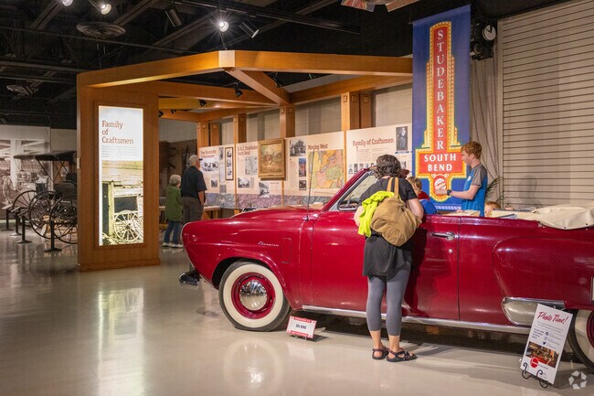 The Studebaker National Museum is a fun attraction for car enthusiasts in downtown South Bend.