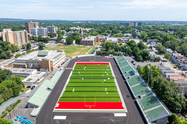 Sojourner Truth Middle School students can take full use of the football field nextdoor.