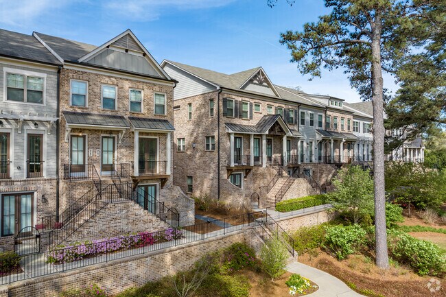 New townhome developments are popular in the Brookhaven neighborhood.