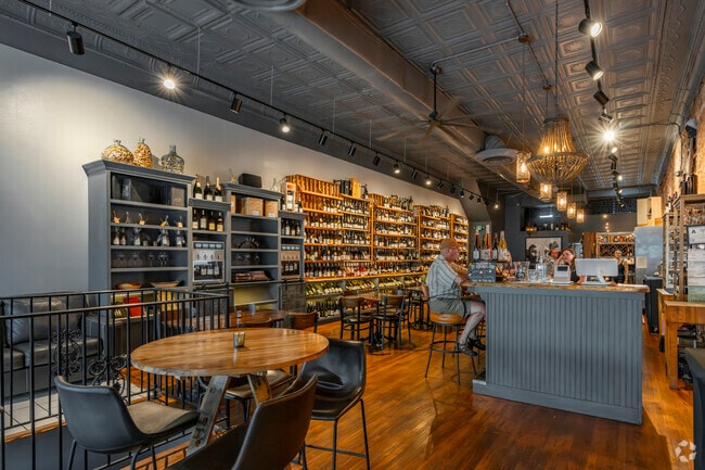 The Hickory Wine Shoppe is a fun and welcoming downtown destination near Oakwood-Hillcrest.