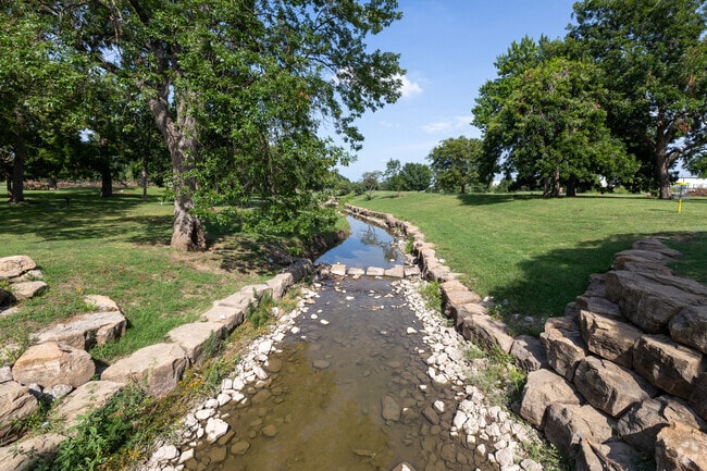 The creek that runs through McClure Park adds serenity to park goers.