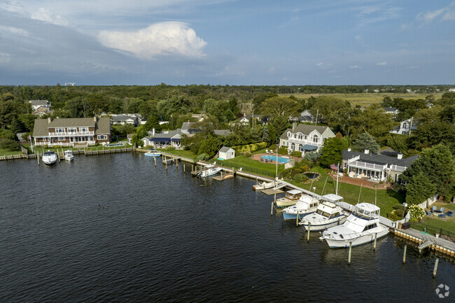 Dock space is abundant for waterfront homes in Islip, which is adorned with canals and lakes.