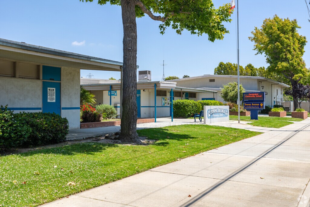 Towne Ave Elementary School is located on Towne Ave.