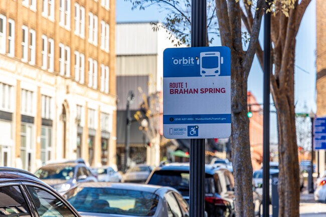 The closest Bus Stop to the Twickenham Historic District in downtown Huntsville.