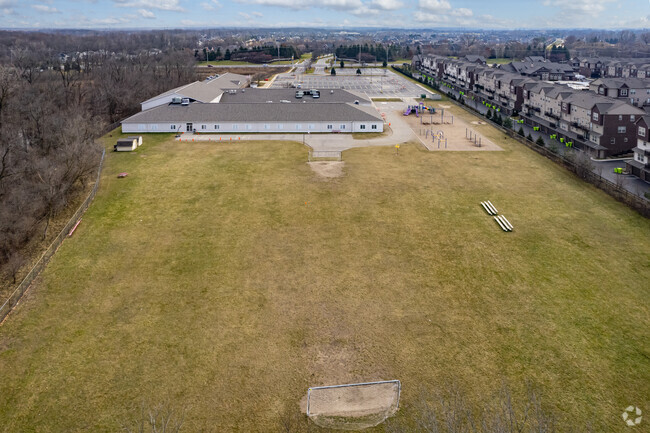 Athletic fields behind Canton Charter Academy.