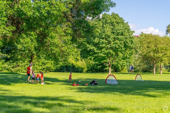 Cook Park has an open field for soccer practice.